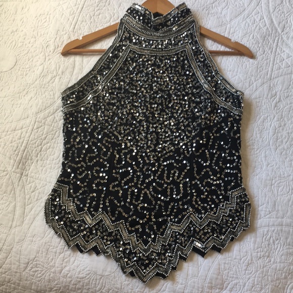 Laurence Kazar Tops - Laurence Kazar | Vintage Sequin Beaded Top